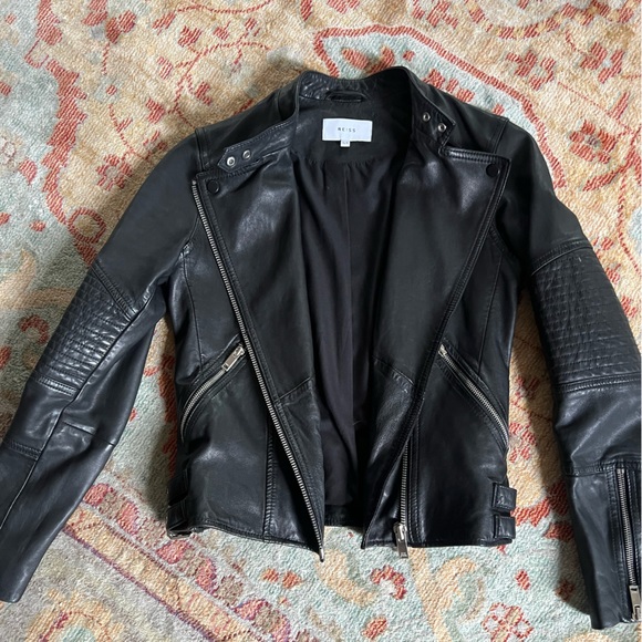 Reiss Genuine Leather Jacket - Picture 4 of 5
